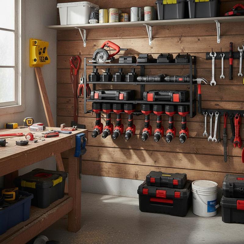 Heavy Equipment Workshop - Equipment Storage Station 4-Layer For Garage