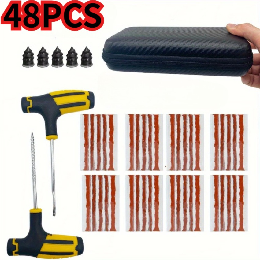 Heavy Equipment Repair - 48PCS Emergency Tire Repair Kit -