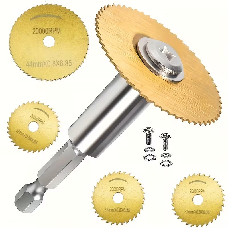 Brick Cutting Saw - 7pcs hex shank HSS saw blade