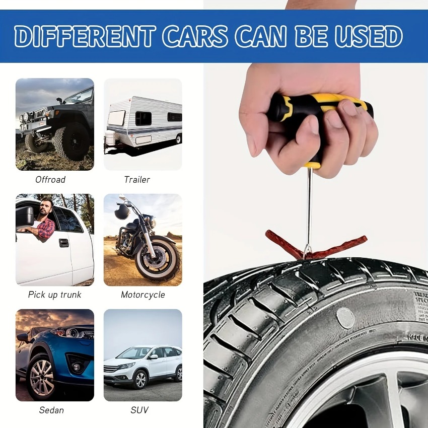 48PCS Emergency Tire Repair Ki - Heavy Equipment Repair のレビューと価格