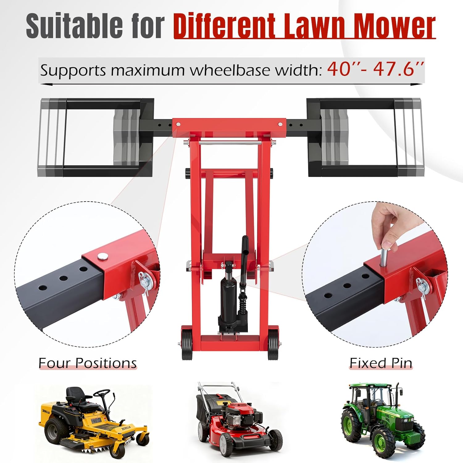 500LB Hydraulic Mower Lift for - Hydraulic Floor Jack のレビューと価格