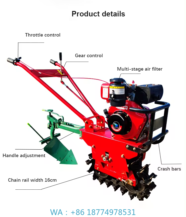 Tiller Micro-tillage Machine/r - Trencher Machine Small のレビューと価格