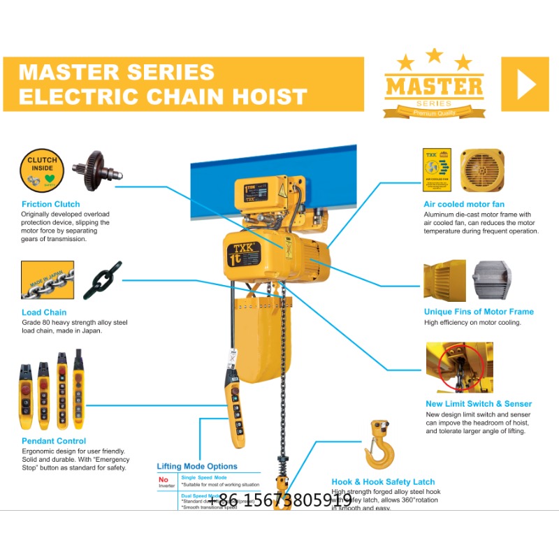 TXK 3 Tons  Electric Chain Hoi - Electric Chain Hoist のレビューと価格