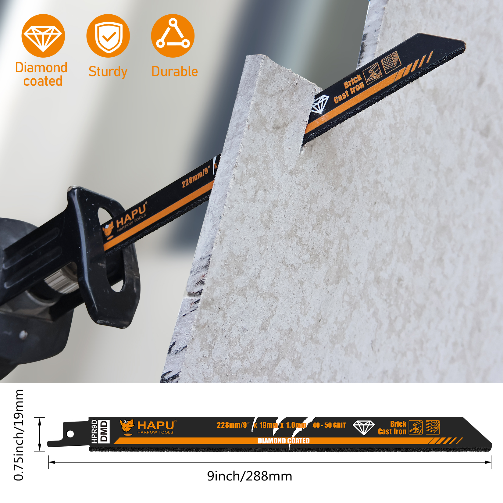 HAPU 3PCS Diamond Coated Recip - Brick Cutting Saw のレビューと価格