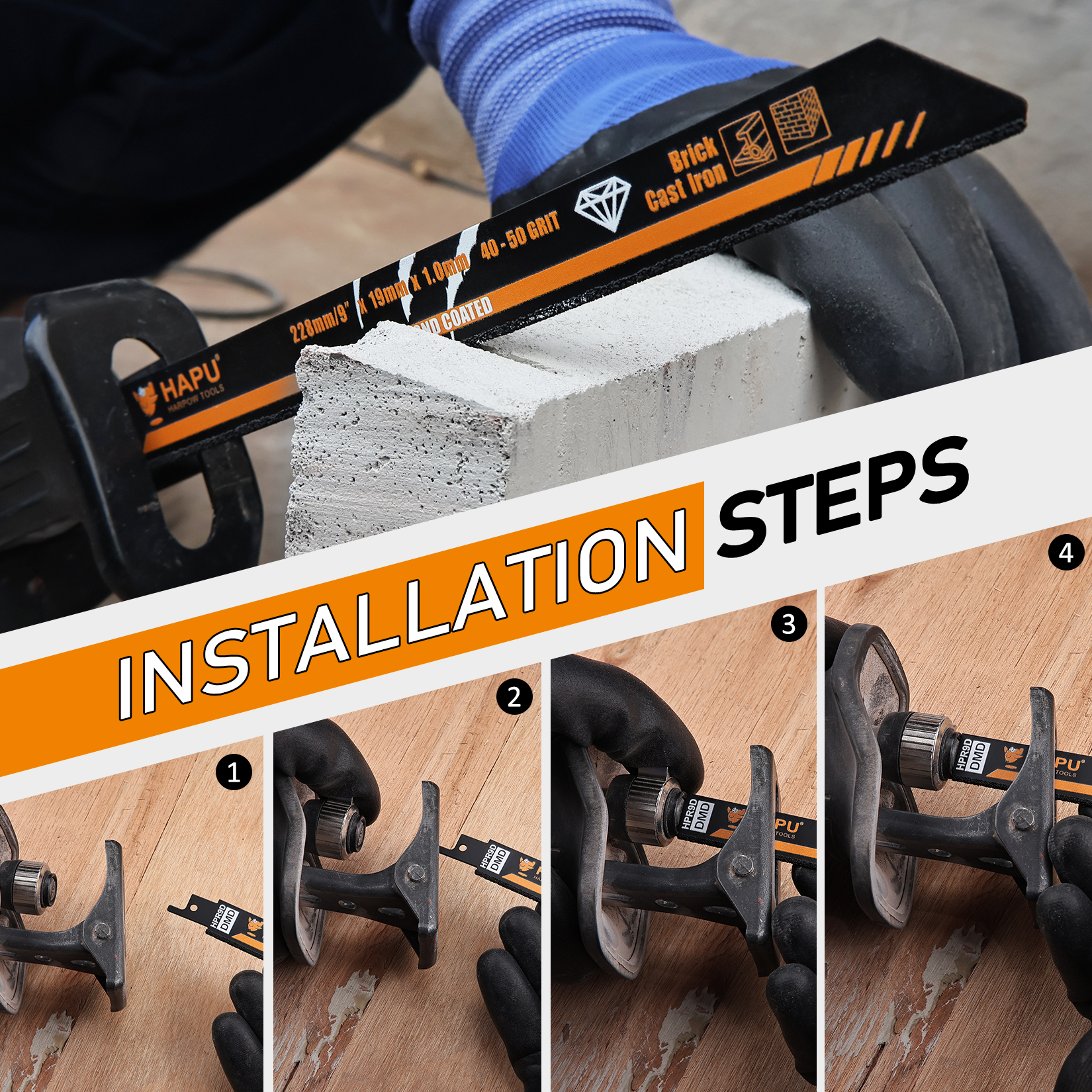 HAPU 3PCS Diamond Coated Recip - Brick Cutting Saw のレビューと価格